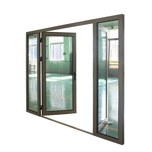 Aluminum swing door