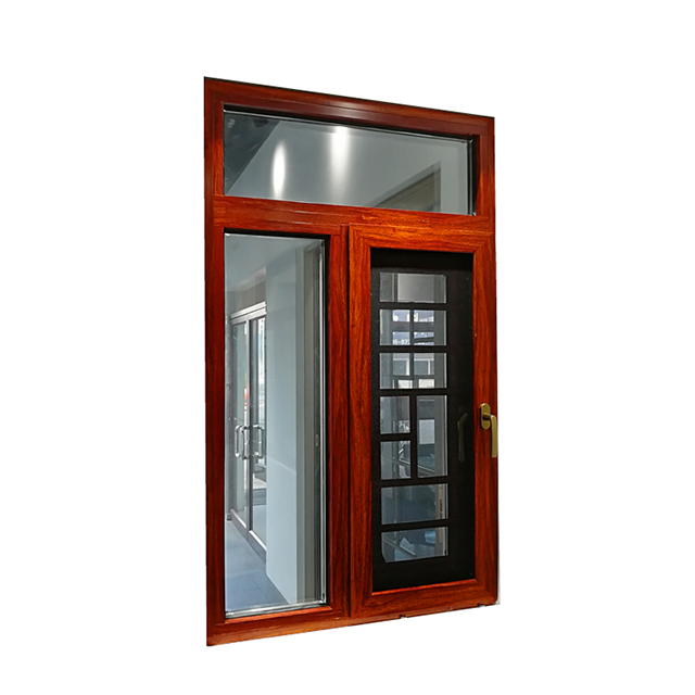 Aluminum casement window