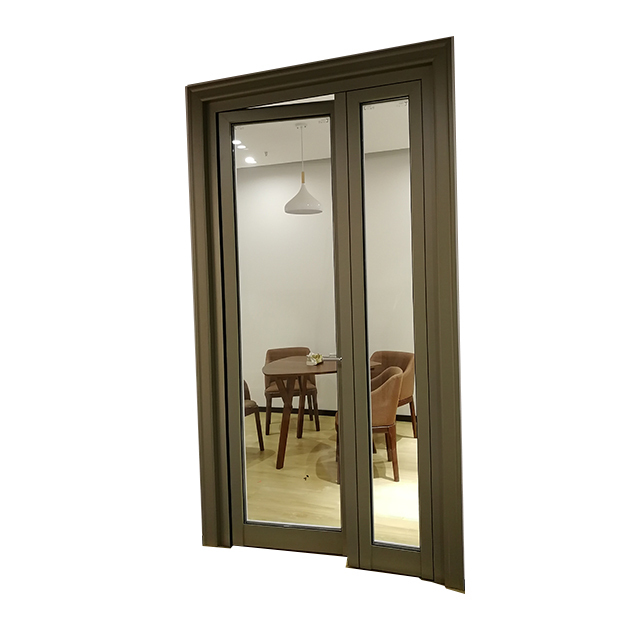 Aluminum swing door