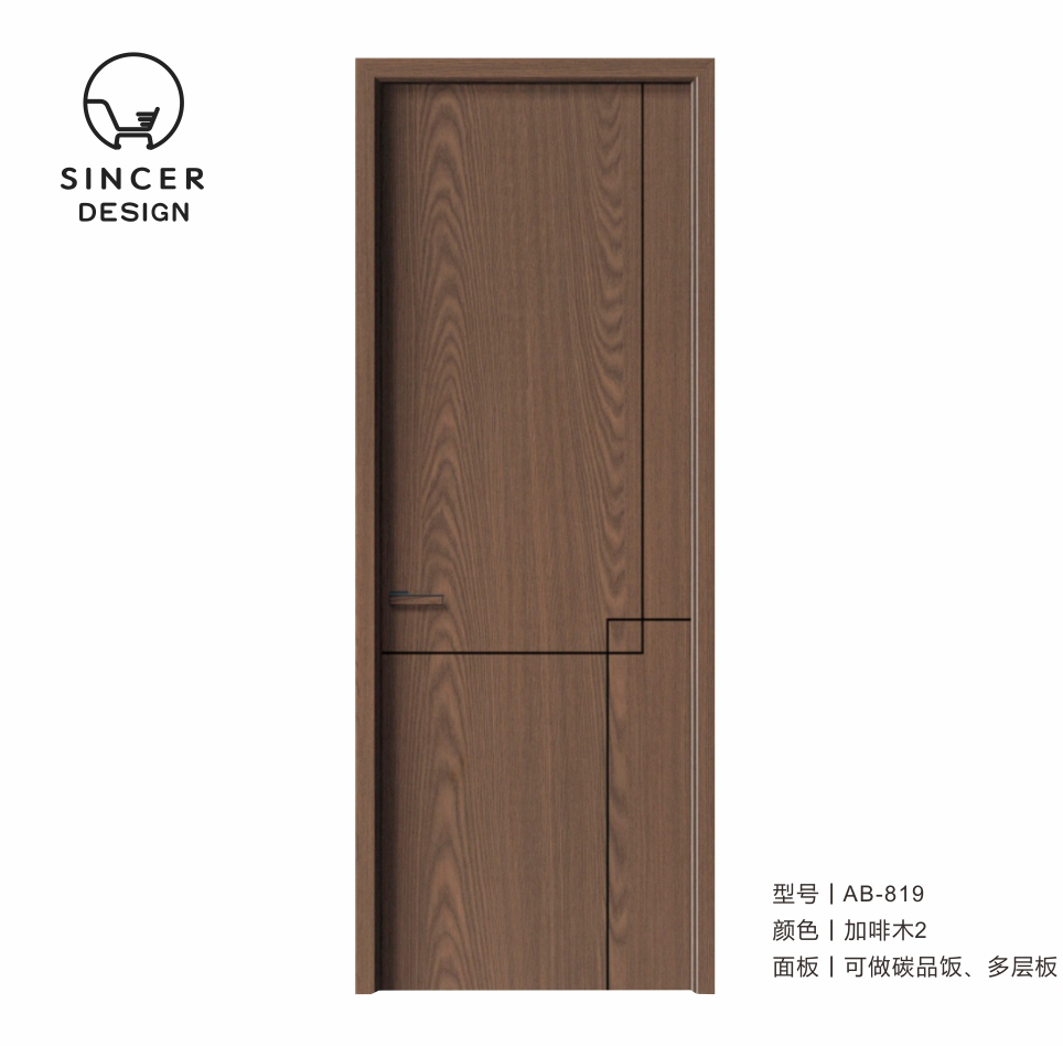 Factory Hot Sale Internal Slab Interior Doors Solid Wood Interior Door Wooden Door for House