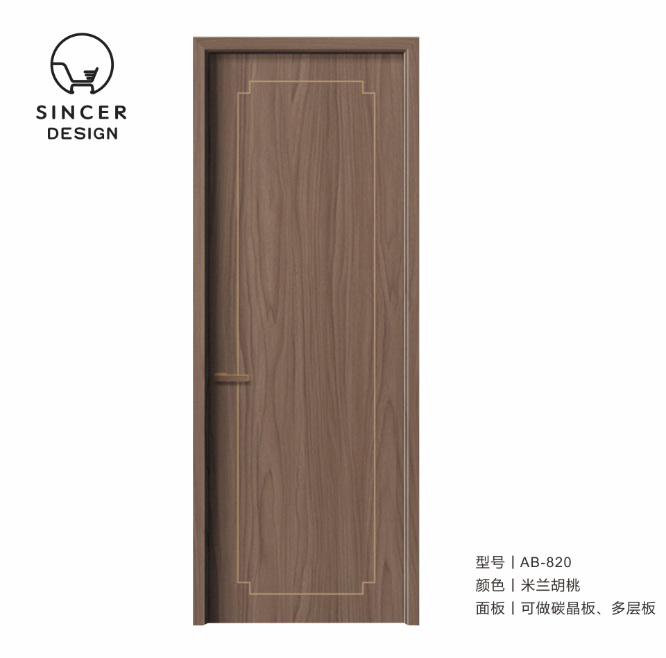 Hot Sale Internal Doors Wpc Doors Waterproof Pvc Solid Wood Interior Door