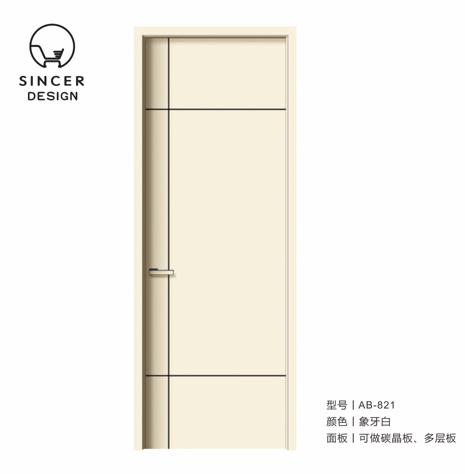 Modern Design Soundproof Hotel Door Internal Bedroom Waterproof Interior Wooden Doors