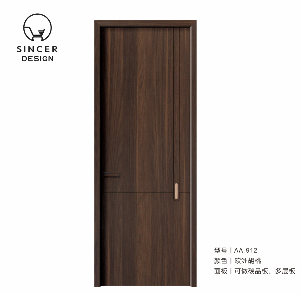 Modern Latest Design Wooden Melamine Hotel Door Interior Room Door