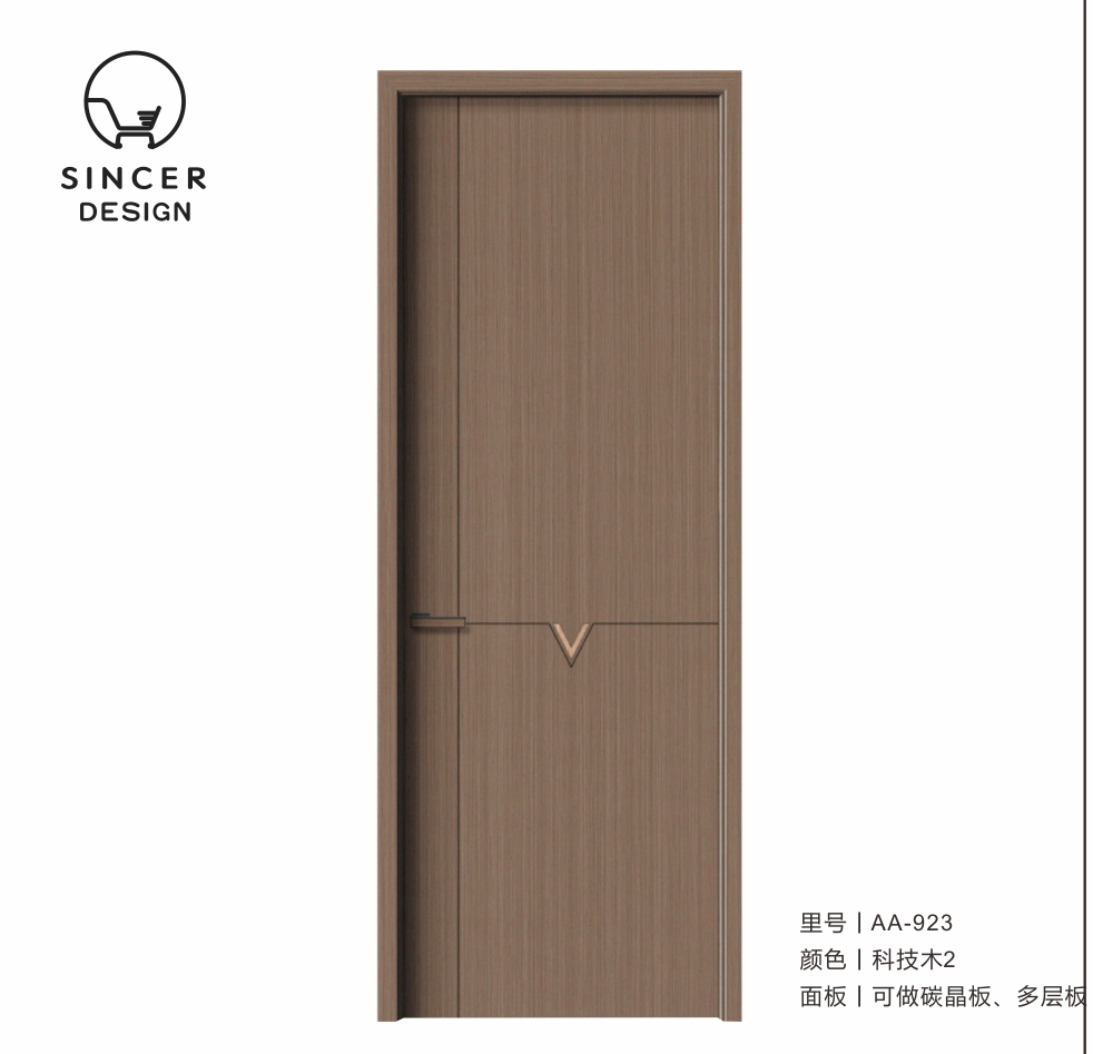 American Modern Design External Wood Door Solid Wood Entrance Door Wooden Main Doors