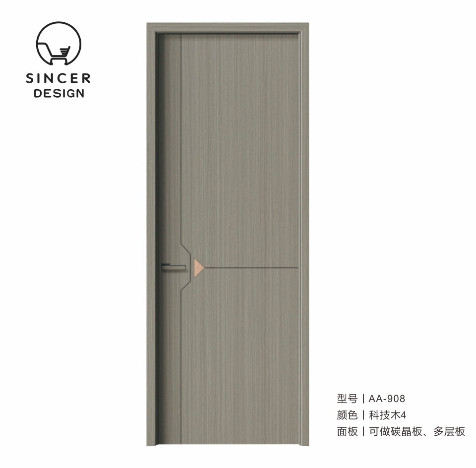 Modern Standard Size Latest Design Plywood/MDF Wooden Door Interior Door Room Door