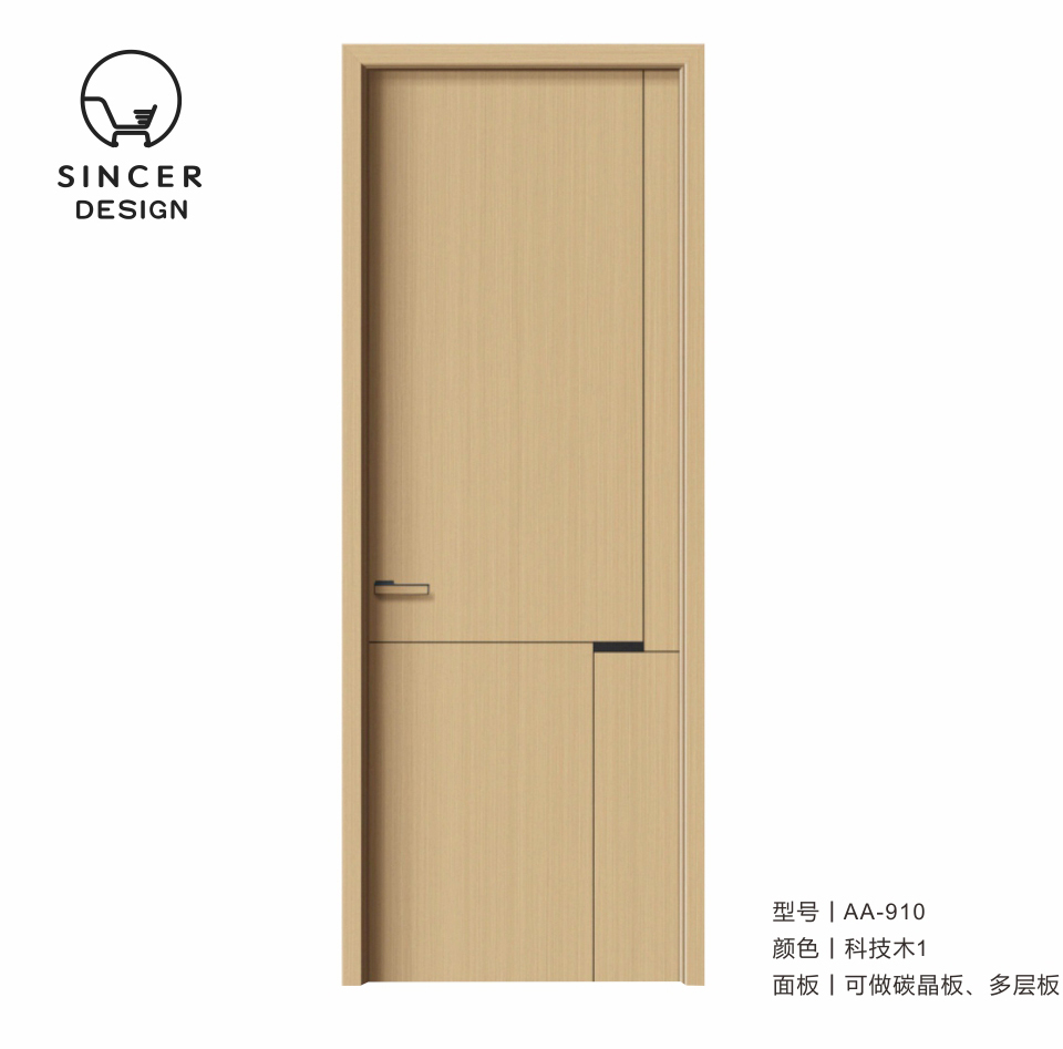 Customized Modern Style Internal Wooden Single Door