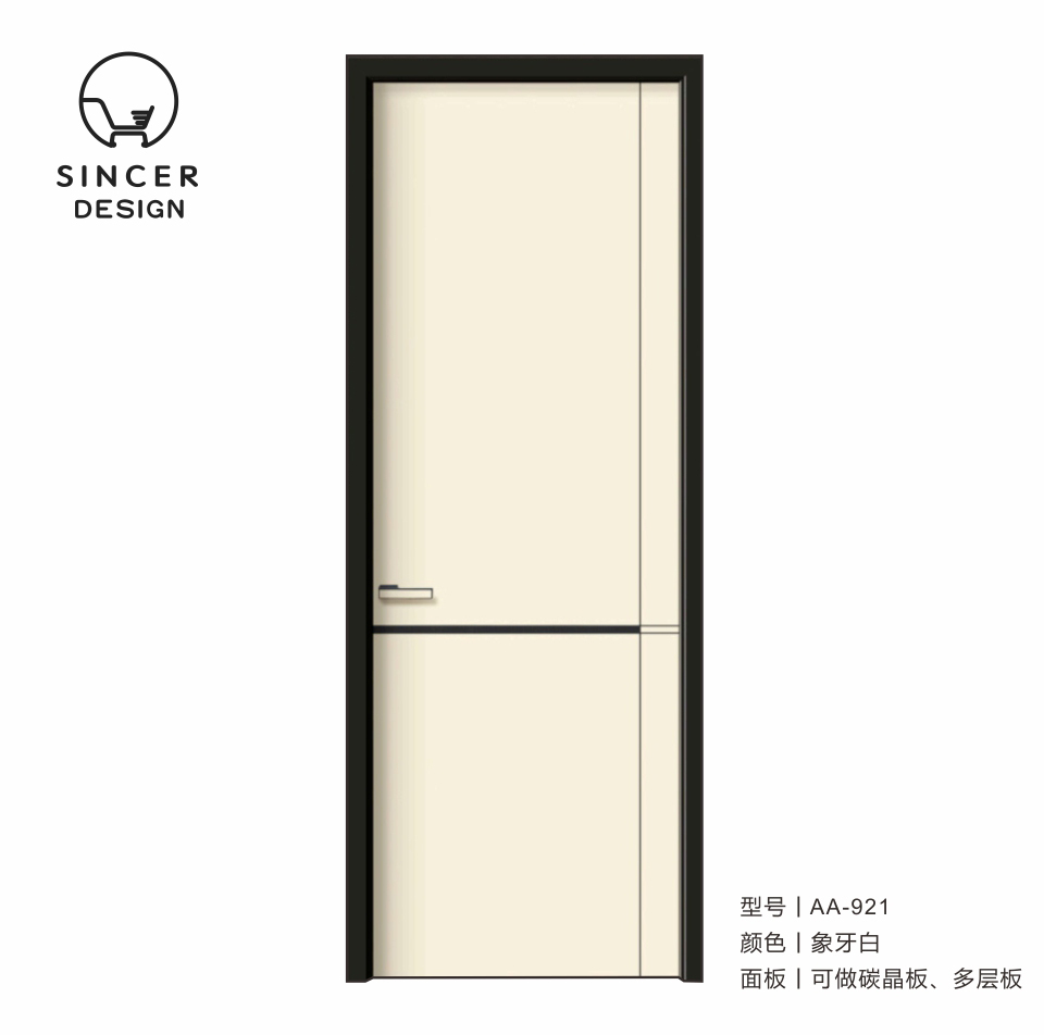 All Types Modern Single Wooden Door Apartment Luxury Solid Wood Core
