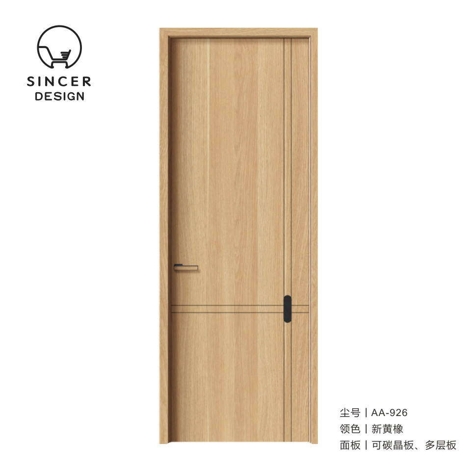 Latest Simple Design Modern Bedroom Laminated Wooden Wood Interior Internal Doors Design For House