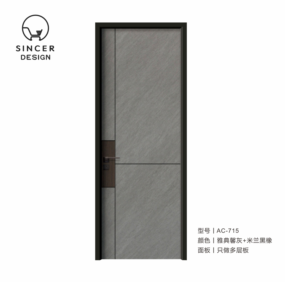 China Top Manufacturer Interior Room Wooden Door Design Bedroom Modern Interior Wooden Door