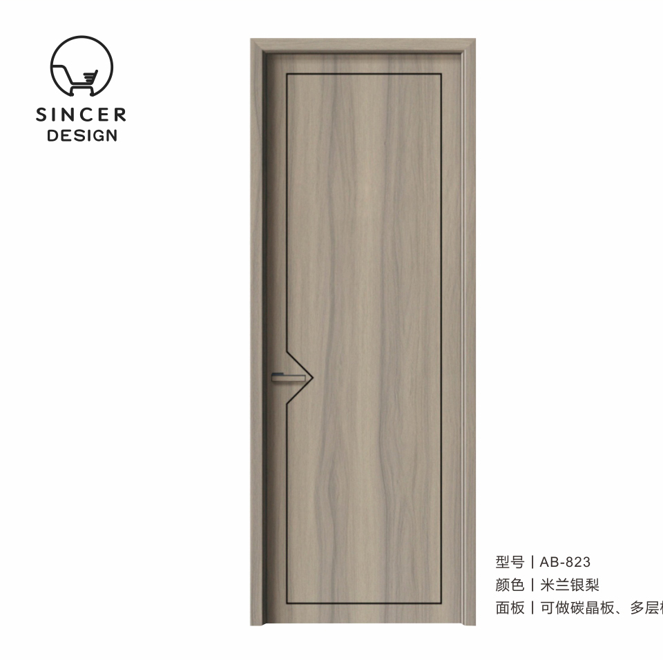 Modern Simple Style Wooden Door For Interior And Hotel Cheaper Price Wholesale