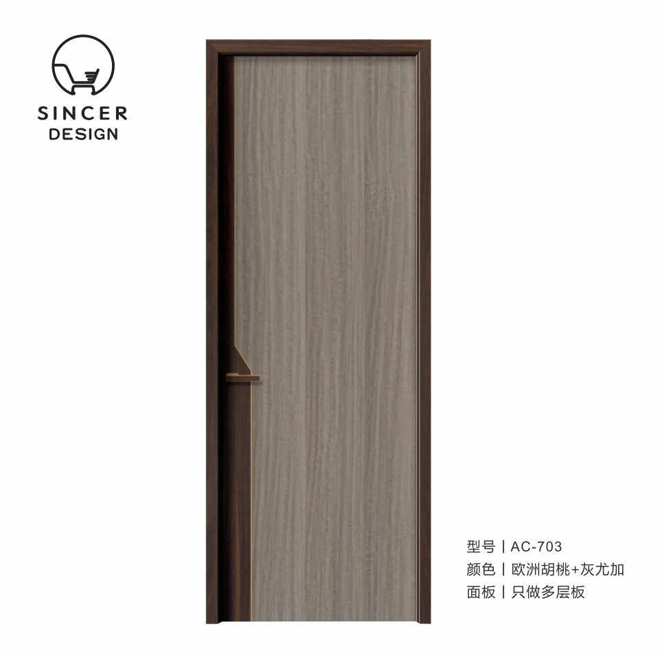 Wholesale Price High Quality Customized Internal Soundproof Interior Wood Door For Apartment