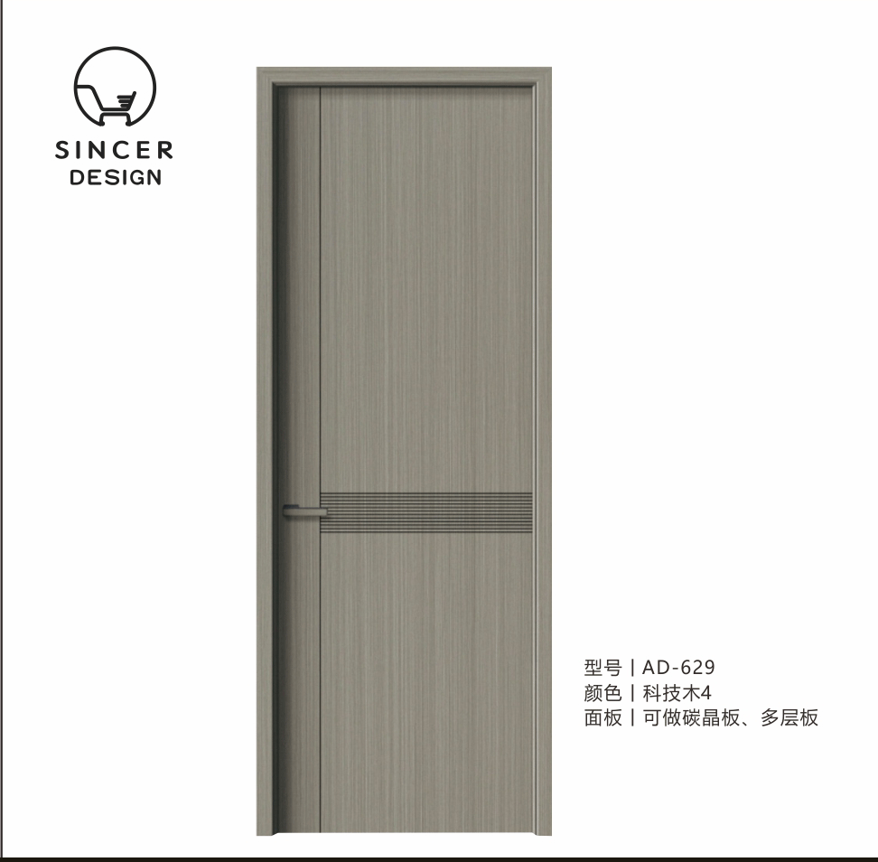 New Design The Barn Door Solid Wood Door Fashion Modern Door Easy Open For Interior