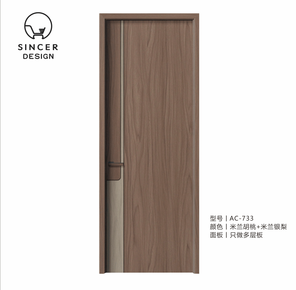Interior Wood Luxury Interior Doors Entry Doors Room Wooden Door Solid Wood Material
