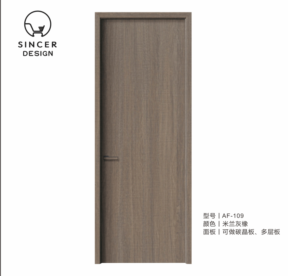Modern Design Soundproof Hotel Door Internal Bedroom Waterproof Solid Interior  Wooden Doors, image size:972x930