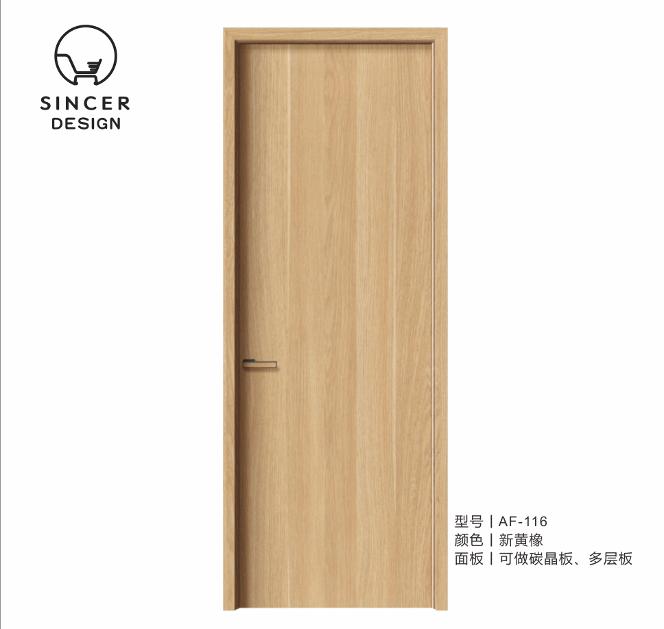 Made China Hotel Panel Board Wholesale Melamine Wood Door Interior Wooden Room Doors