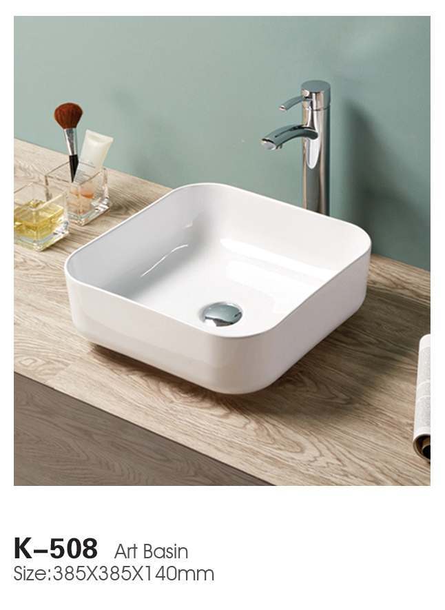 White Oval Ceramic Vessel Sink Above Counter Bathroom Porcelain Art Basin Vessel Sinks