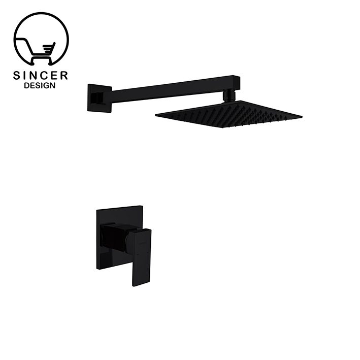 China Smart Exposed Rain Rainfall Bathroom Wall Mounted Shower Mixer