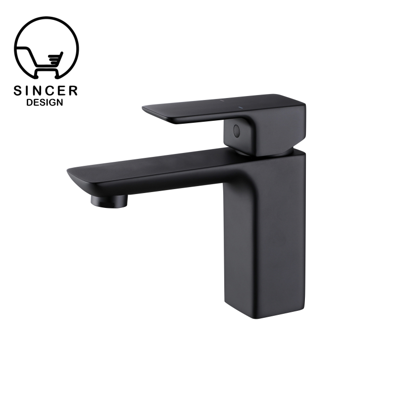 Bathroom Sink Tap Deck Mounted Chrome Single Handle Single Cold Water