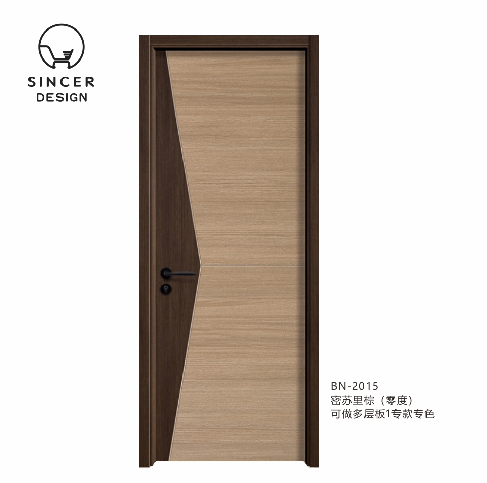 Wholesale Price Luxury MDF Interior Wooden Room Slab Doors For Bedroom Office Houses