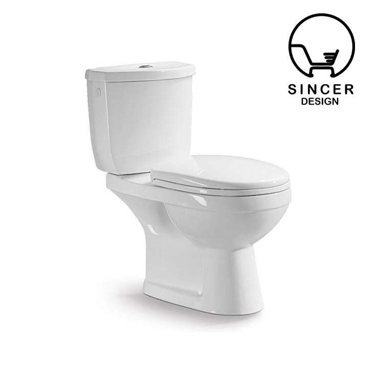Modern China Water Closet One Piece S-trap Floor Mounted Toilet Bowl Bathroom WC Toilets