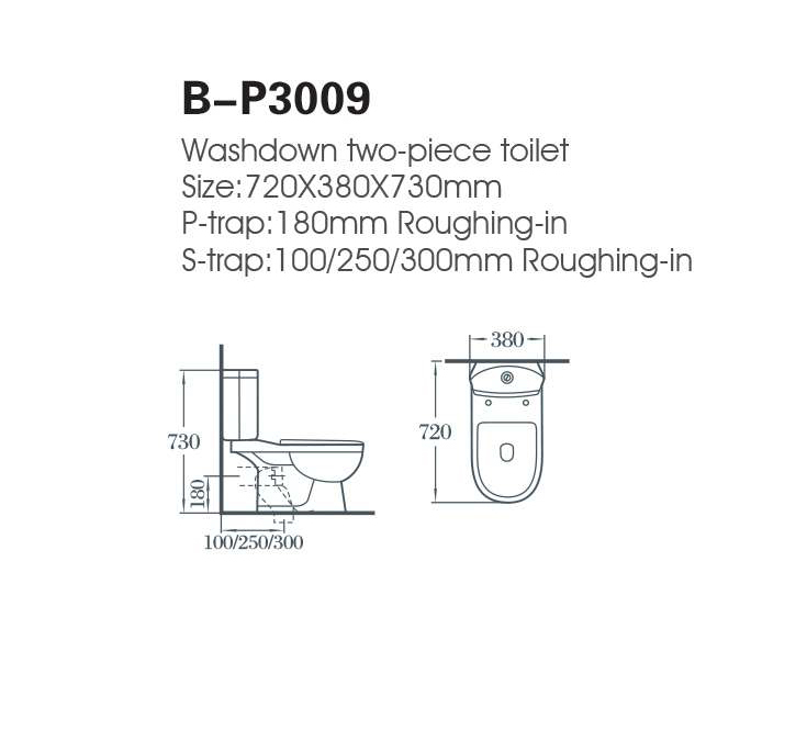 Modern China Water Closet One Piece S-trap Floor Mounted Toilet Bowl Bathroom WC Toilets