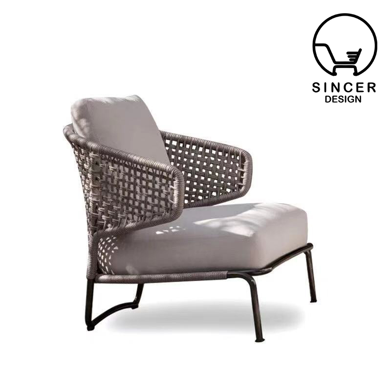 Luxury Outdoor Furniture Set Garden Sofa Set Garden Rope Sofa Chair