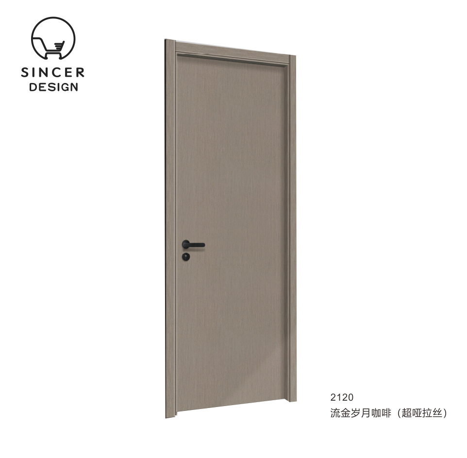 Carbon Crystal Solid Wood Door Indoor and Outdoor Doors