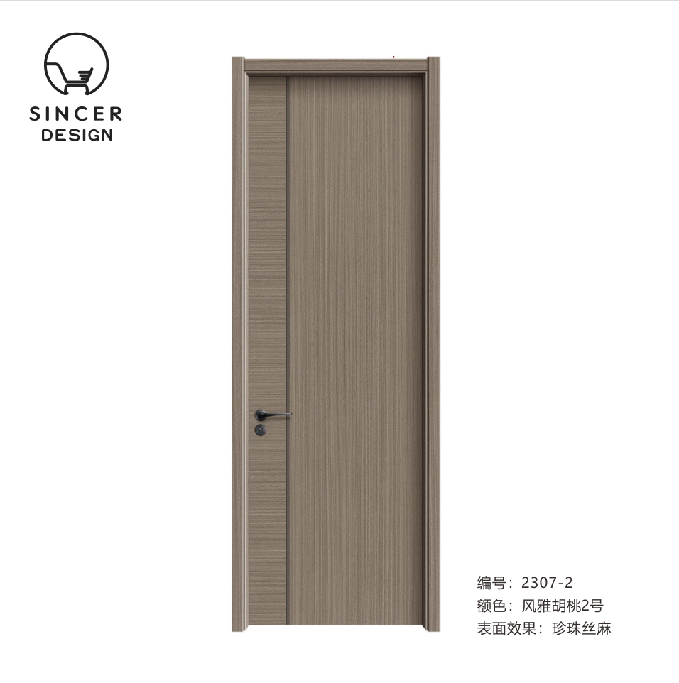 Modern Hot Sales Waterproof Laminated Carbon Crystal Interior Wooden Door