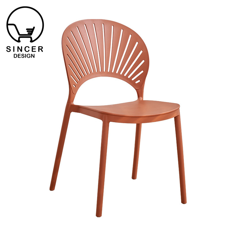 Hot Sale Commercial Polypropylene Stackable Chair PP Chair Plastic Dining Chairs
