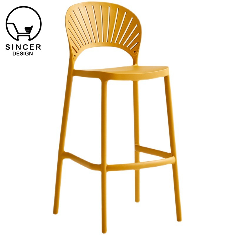 2023 Colorful Modern Design Restaurant Kitchen Cafe Plastic Chair Stackable Dining Plastic Chair