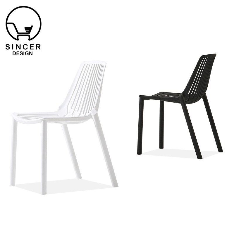 Wholesale Hot Hotel Luxury Chair Modern PP Designer Black Plastic Dining Wedding Chair For Restaurant