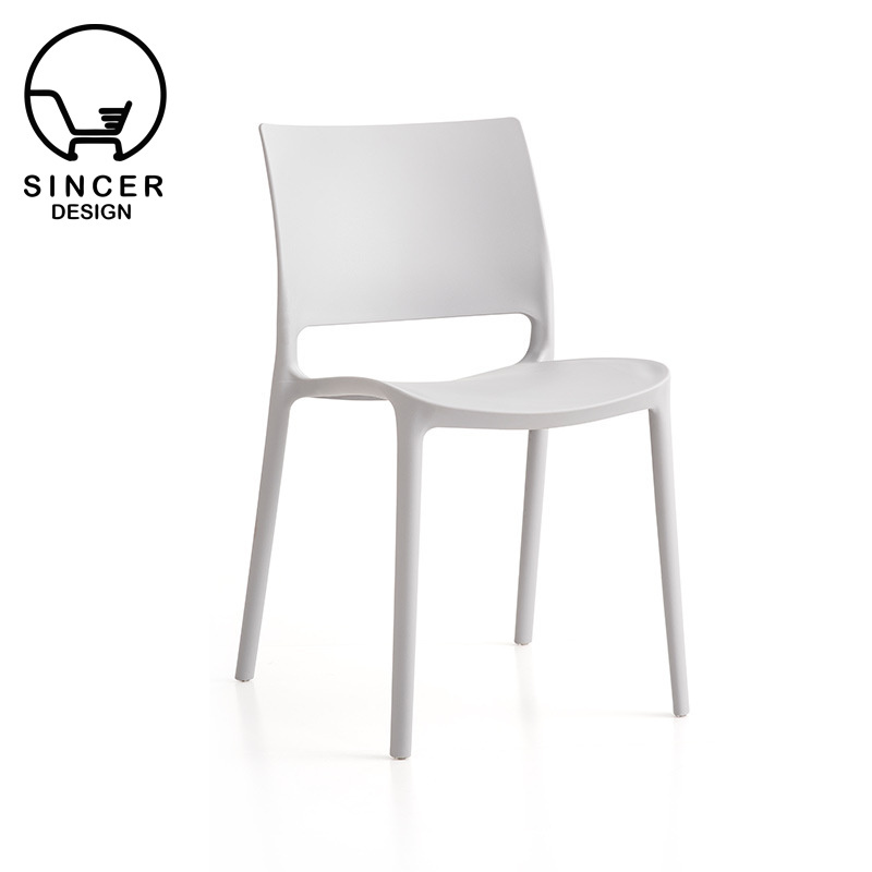 Wholesale Dining Room Furniture Leisure PP Polypropylene Outdoor Modern Stackable Plastic Chairs