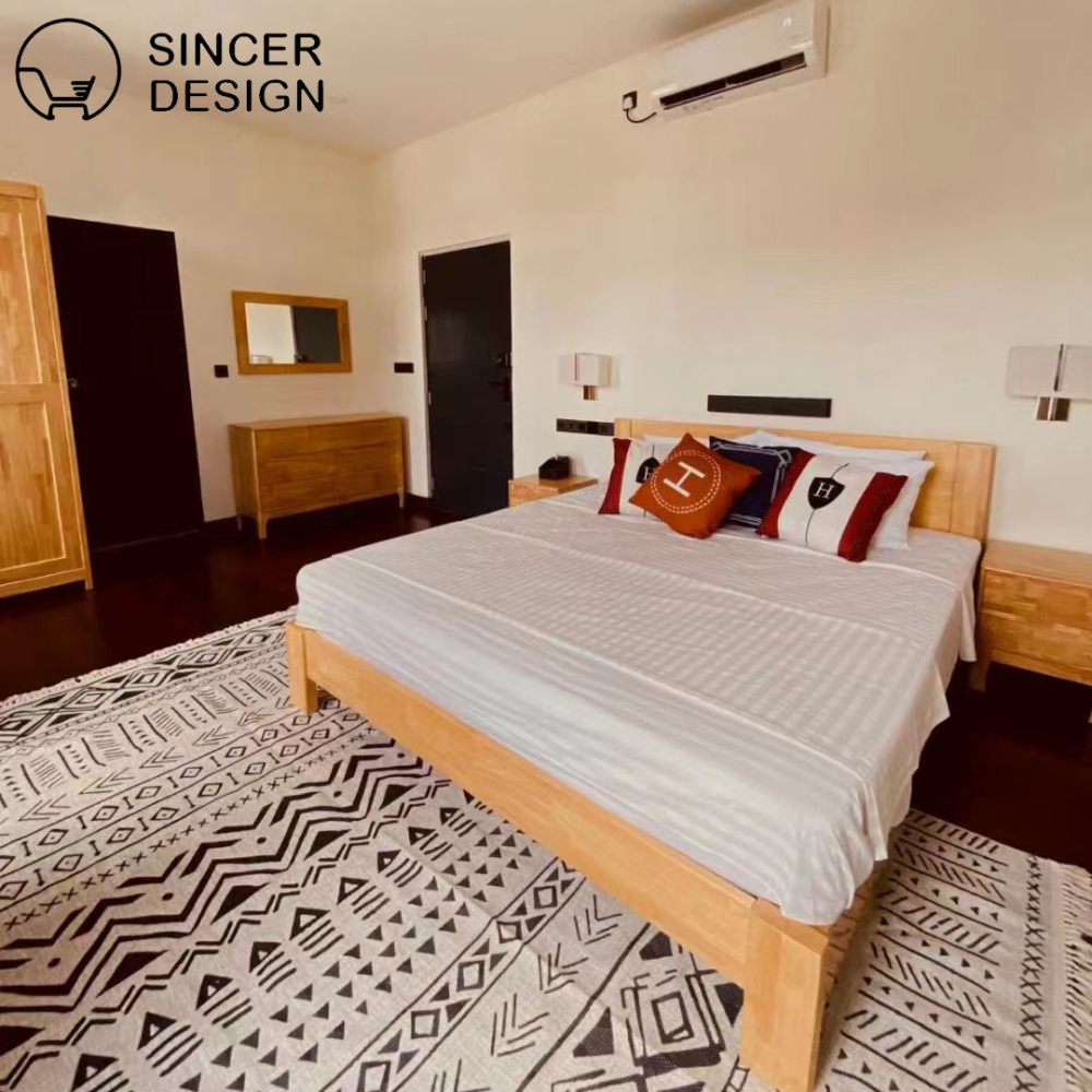 All Interior Design Styles Guestroom MDF Melamine Wooden Furniture Wood Hotel Star Project Bedroom Set