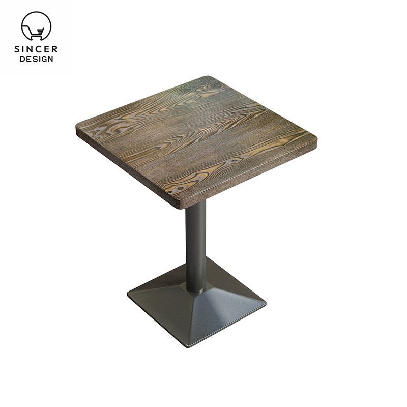 Customization High Quality PU Leather& Fire Board Desktop Dining Table Set/Dining Table and Chair