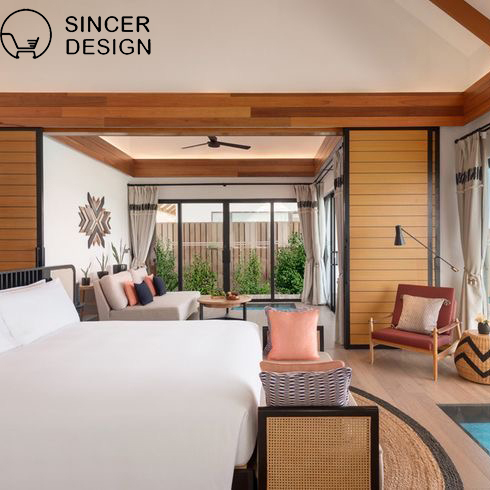 Custom Made Hotel Furniture 3，4 ，5 Star Bedroom Set for Resort Rooms