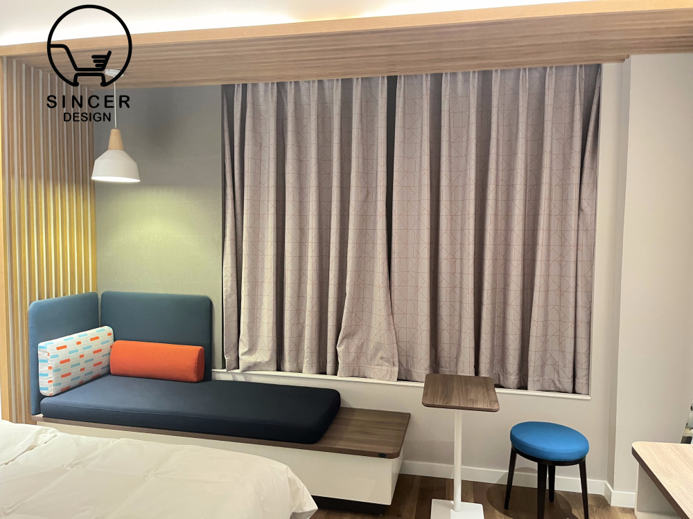 2023 All About Interior Design Guestroom Customized Indoor Furniture Wood Hotel Star Project Bedroom Set