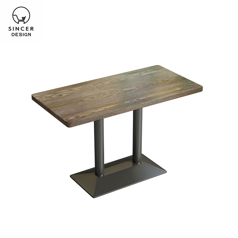 Customization High Quality PU Leather& Fire Board Desktop Dining Table Set/Dining Table and Chair