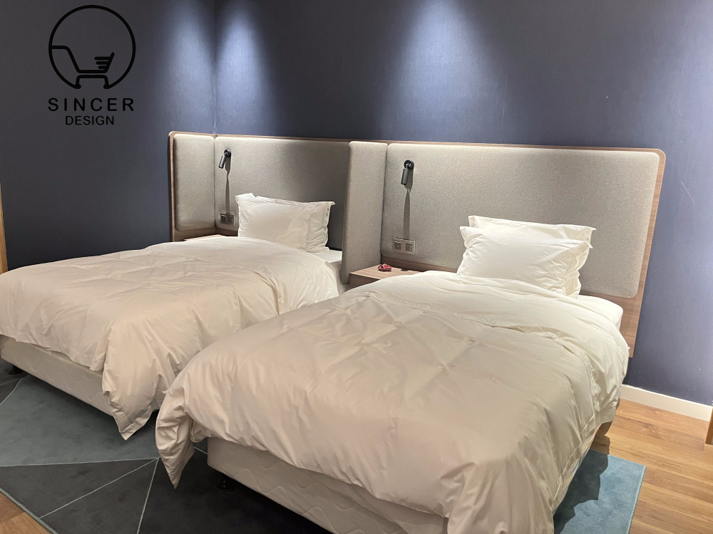 2023 All About Interior Design Guestroom Customized Indoor Furniture Wood Hotel Star Project Bedroom Set