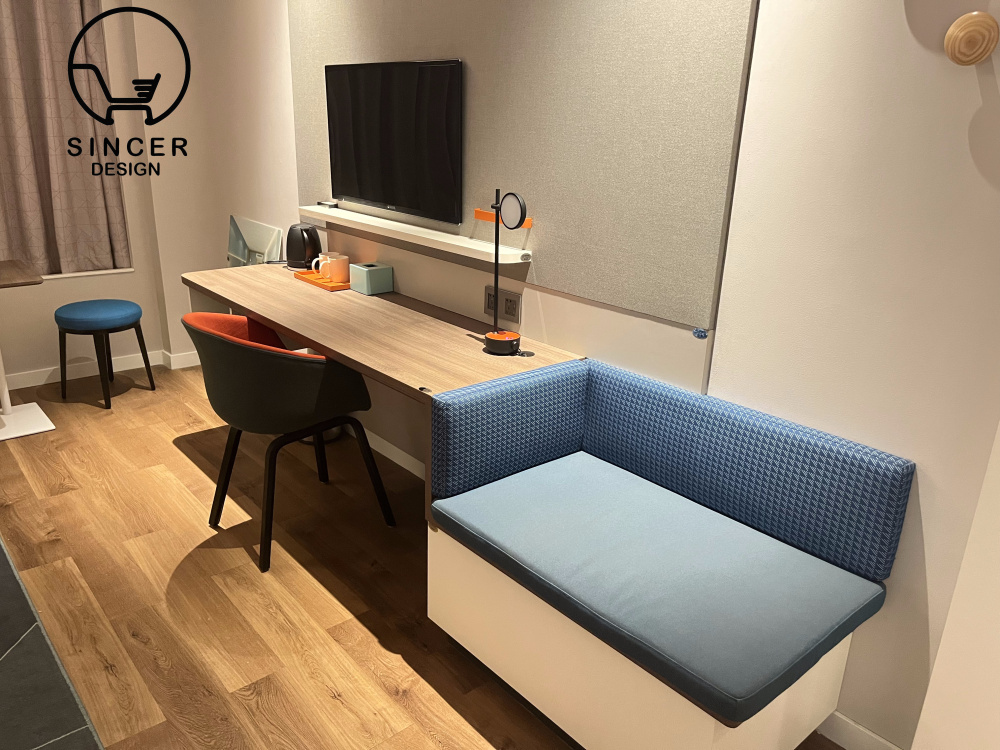 2023 All About Interior Design Guestroom Customized Indoor Furniture Wood Hotel Star Project Bedroom Set