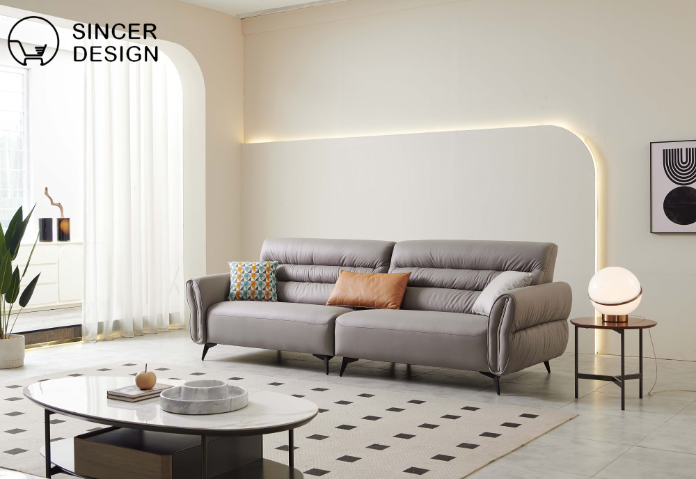 Modern Home Furniture 10 pcs Package Including Living Room Sofa Coffee Table Dining Room Table and Bedroom Bed Bedside Table Mattress