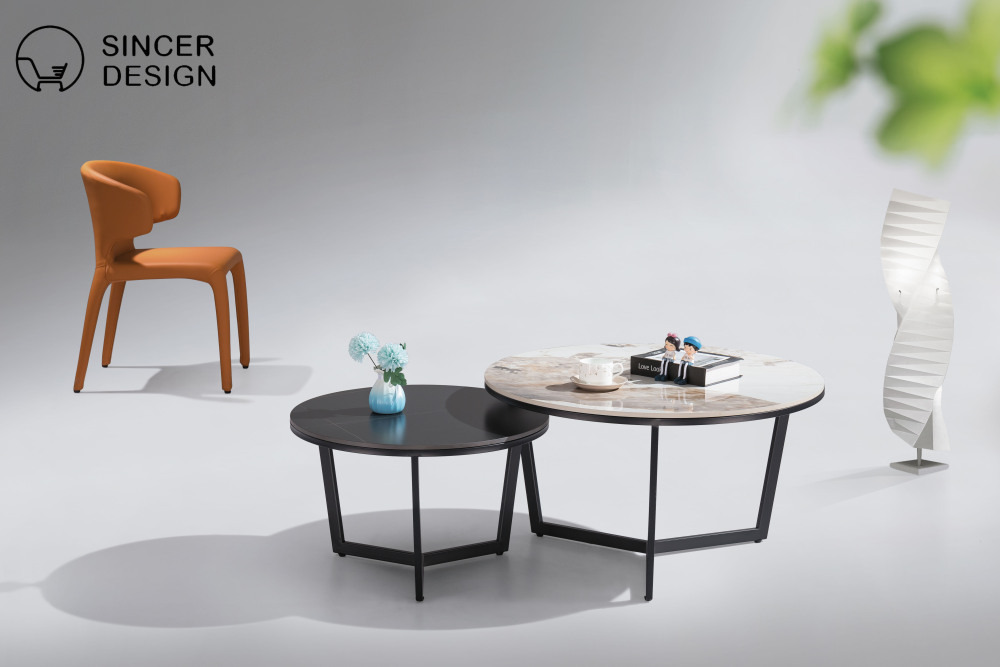 Modern Home Furniture 10 pcs Package Including Living Room Sofa Coffee Table Dining Room Table and Bedroom Bed Bedside Table Mattress