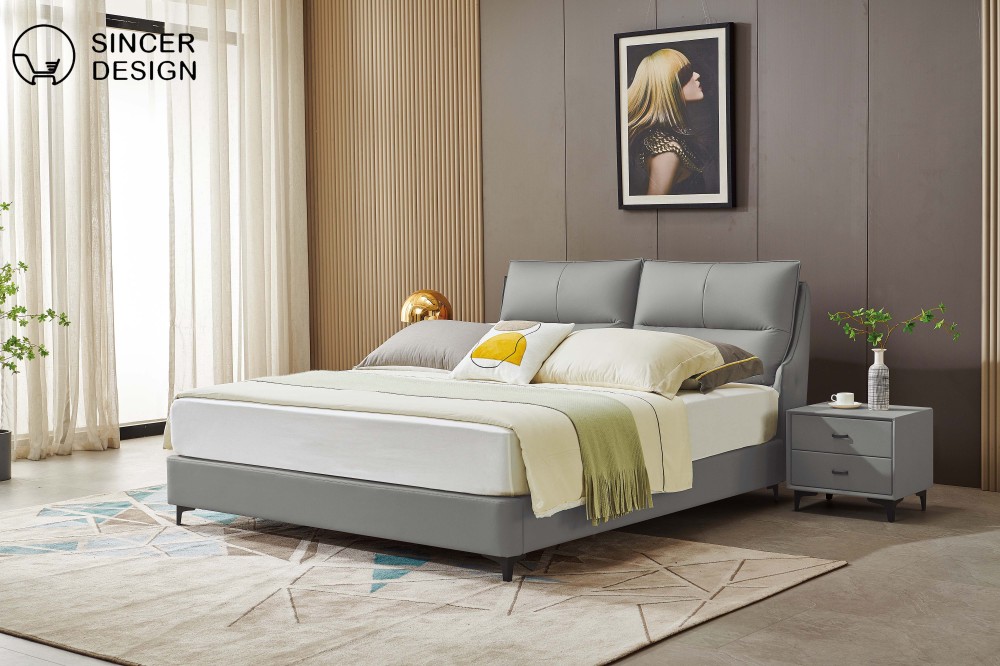 Modern Home Furniture 10 pcs Package Including Living Room Sofa Coffee Table Dining Room Table and Bedroom Bed Bedside Table Mattress