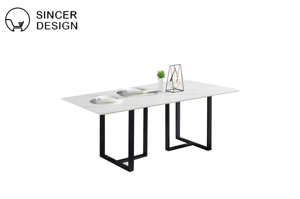 Modern Home Furniture 10 pcs Package Including Living Room Sofa Coffee Table Dining Room Table and Bedroom Bed Bedside Table Mattress