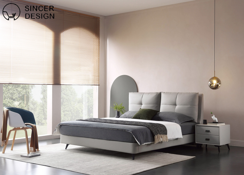 Modern Home Furniture 10 pcs Package Including Living Room Sofa Coffee Table Dining Room Table and Bedroom Bed Bedside Table Mattress