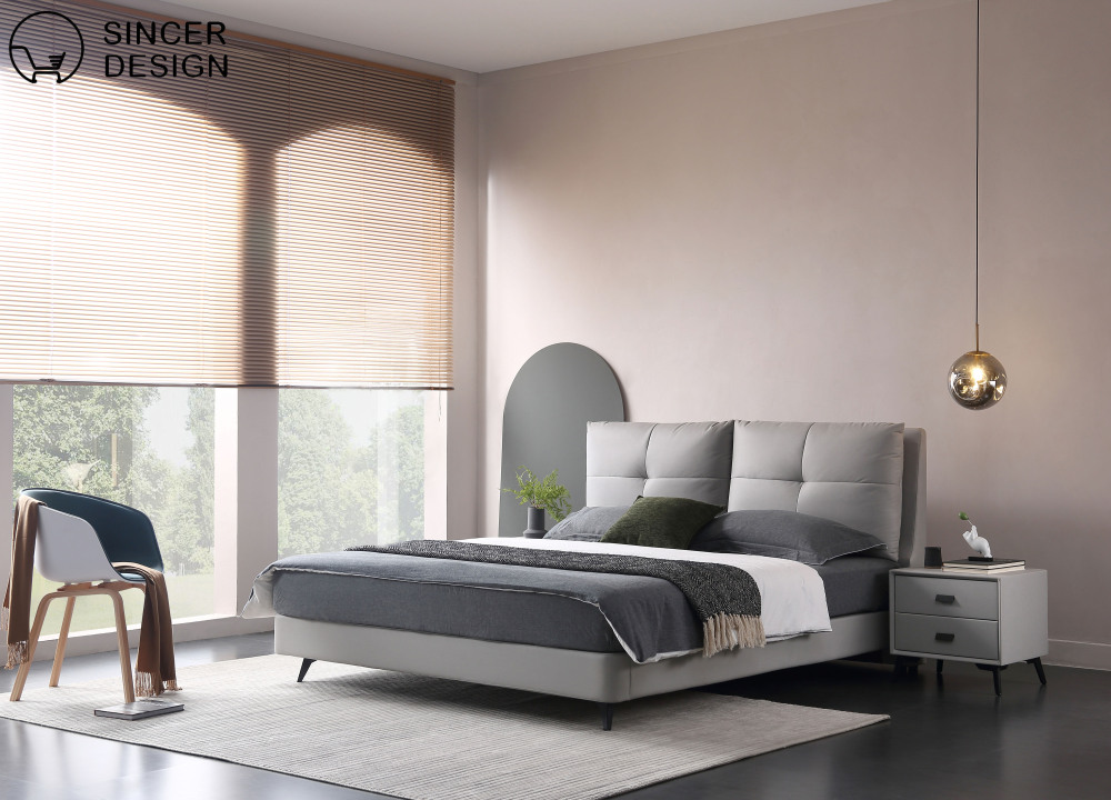 Modern Home Furniture 10 pcs Package Including Living Room Sofa Coffee Table Dining Room Table and Bedroom Bed Bedside Table Mattress