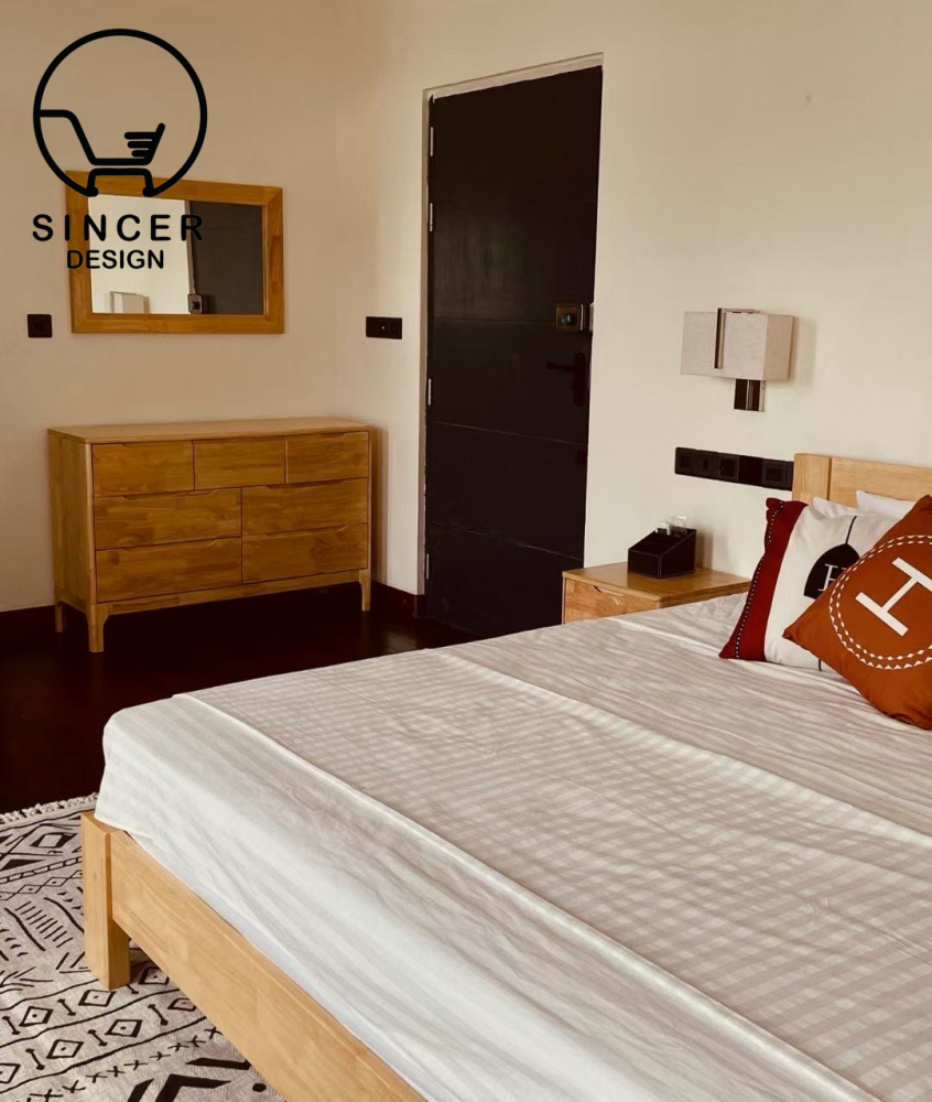 All Interior Design Styles Guestroom MDF Melamine Wooden Furniture Wood Hotel Star Project Bedroom Set