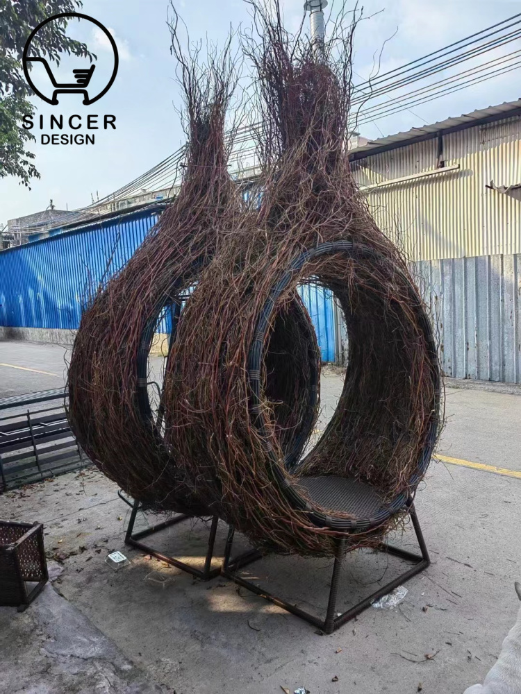 High Quality Outdoor Furniture Garden Patio Solid Wood Teak Durable Strong  Modern Sofa Chair