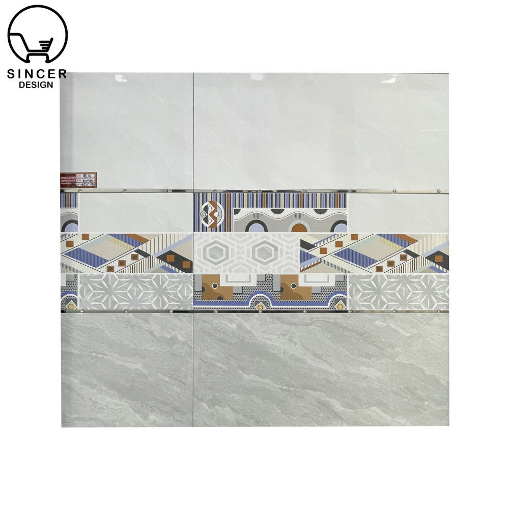 White Ceramic Tile Bath Bathroom Wall Designs Modern Kitchen Floor Tiles
