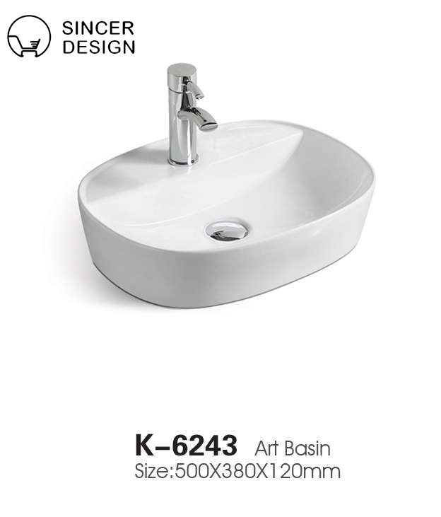 Good Price Ceramic Basin Solid Surface Above Counter Bathroom Sink Wash Basin