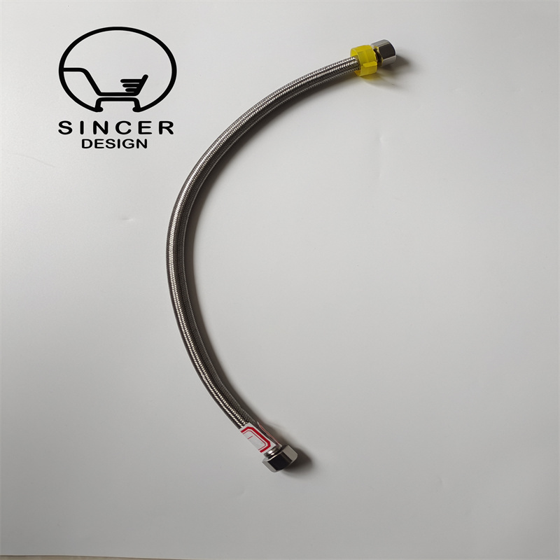 Stainless Steel Telescopic Bathroom Shower Bath Double Head Tube / Hose /Pipe